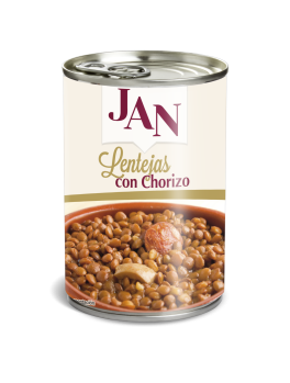 Mockup Bote lata lentejas con chorizo